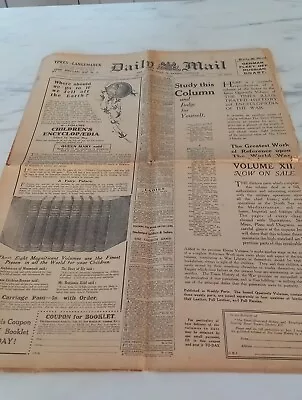 Vintage Daily Mail News Paper 1917 • £7.94