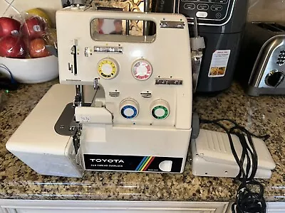 Toyota 6600 3&4 Thread Overlock Sewing Machine With Pedal Serger Sewing Machine • $90