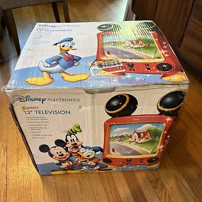 Mickey Mouse Disney CRT TV - No Remote DT1300-C Tested Working Great W/ Box • $150
