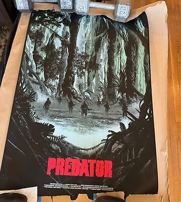 Predator Poster Kilian Eng Mondo Screenprint 24x36  3/100 • $165