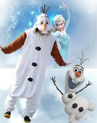 $17.28 • Buy AU Olaf Onesie Kigurumi Pajamas Unisex Sleepwear Birthday Party Cosplay Costume
