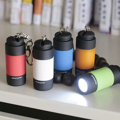 Rechargeable USB LED Light Flashlight Lamp Mini Torch Pocket Keychain Waterproof • $1.99