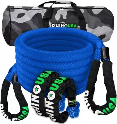 Rhino USA Kinetic Rope Recovery Kit (7/8in X 30ft) - Heavy Duty NEW • $165