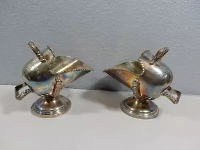 $19.99 • Buy 2, Antique Silver Plate Sugar Scuttles, Winchester, Made England, Hand Engraved