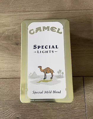 Vintage Camel Lights Match Box Tin With Assorted Camel Match Books New • $8