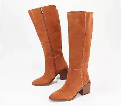 Vince Camuto Medium Calf Suede Tall Shaft Boots - Kaleeca Caramel Women’s 6 • $59.99