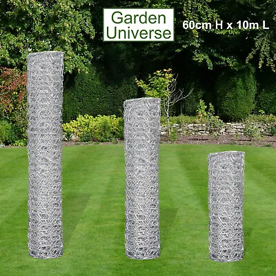 Chicken Wire Galvanised Garden Universe Mesh Fencing Poultry Rabbit Aviary W03-1 • £15.99