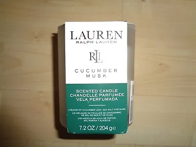 NEW RALPH LAUREN CUCUMBER MUSK SCENTED CANDLE - 204g VERY RARE • £20