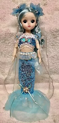 Beautiful Mermaid Doll Vinyl Fully Movable Joints 12” • $21.99
