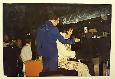 Elvis Presley & Charlie Hodge Concert Photo - Birmingham Al - December 29 1976 • $3.79