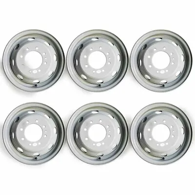 Set Of 6🔥 16  Dually Steel Wheels For 1992-2007 Ford E350 E450 OEM Quality 3210 • $702.96