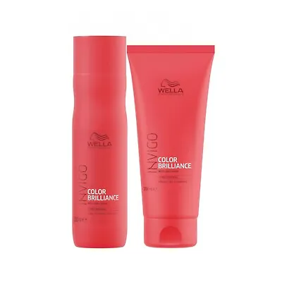 £19.99 • Buy Wella Invigo Brilliance Shampoo 250ml And Conditioner 200ml Set Fine/Norm