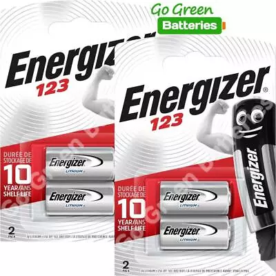 4 X Energizer CR123A CR123 123 3v Lithium Photo Battery • £8.49