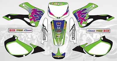 5282 Motocross Mx Graphics Decals Stickers For Kawasaki Kx125 Kx250 1999-2002 • $89