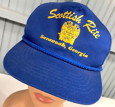 Scottish Rite Savannah Georgia Vintage Snapback Trucker Baseball Hat Cap • $15.15