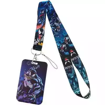 Venom Superhero Comic Movie Character Lanyard With ID Badge Holder • $7.99