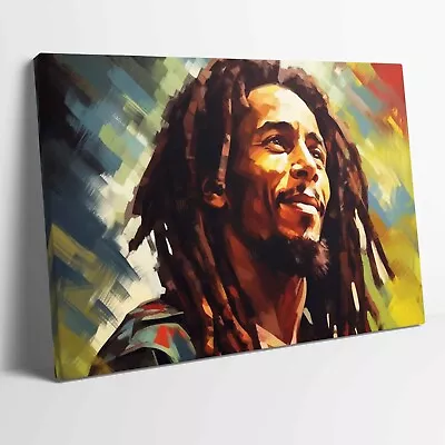 Bob Marley Jamaican Legend Stretched Canvas Or Unframed Poster More Sizes • £17.99