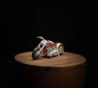 1/43 1/64 1/87 Miniatures Red Motorcycle Scene Prop Figures Model For Vehicles • $32.54