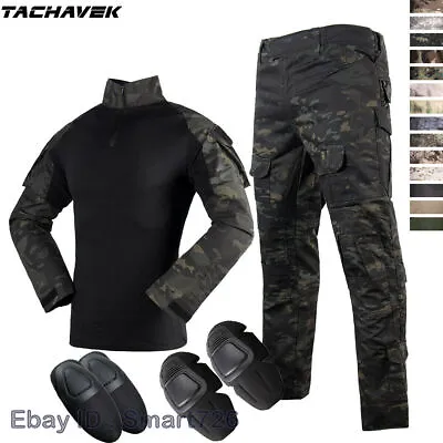 Airsoft Mens Tactical Shirt Pants US Army Military Combat BDU Uniform SWAT Camo • $68.99