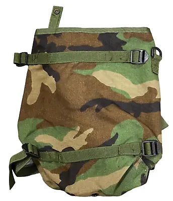 US Military Woodland Camouflage Molle II Radio Pouch 13 W X 13 L • $7.99