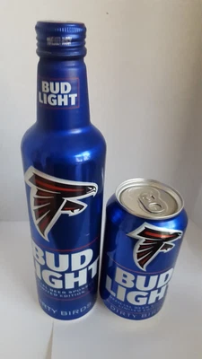 $12.99 • Buy Bud Light* Atlanta Falcons * 2019 Aluminum Bottle 16oz  & 12 Oz Can  Empty 100th
