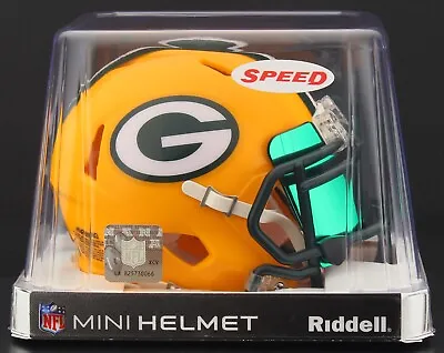 GREEN BAY PACKERS NFL Riddell SPEED Mini Football Helmet W/ EYE SHIELD VISOR • $49.95