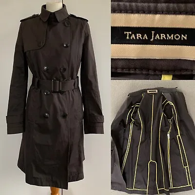 Tara Jarmon Trench Coat Chocolate 38 UK 10 French • £25