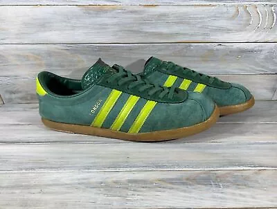 Vintage 2010 Adidas London Men's Sneakers Green Yellow Casual Shoes Fashion • $163.90