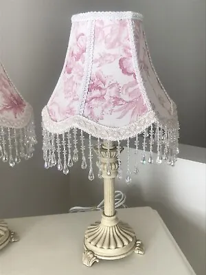 Shabby Floral Lampshade & Lamp Base - French Style No. 2 • $65