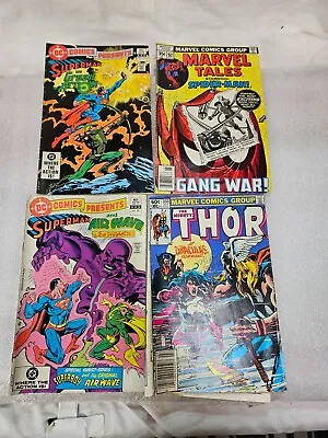 Lot Of 4 Vintage MARVEL TALES # 92 June 1978 Thor Superman Spiderman • $10