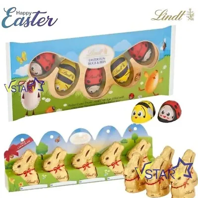 Lindt Gold Bunny Milk Chocolate & Lindt Easter Fun Bugs & Bees 50g For Easter • £18.99