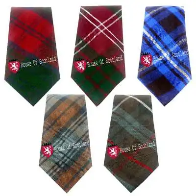 HS Scottish Neck Tie For Kilt Various Tartan Acrylic Wool/Kilt Neck Tie Wool • £12.99