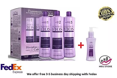 Kit Cadiveu Professional Plastica Fios 3x 1L Hair Plastic Surgery Smoothing • $112.90