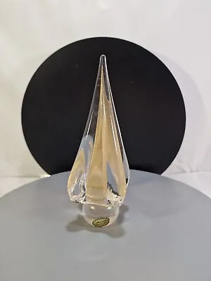 ✨ Large Murano Paperweight Gold Tree Studio Art Glass Paperweight 8  • $180