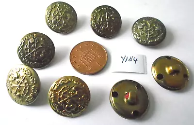 8  Military Style  Metal   Buttons (y184 • £1