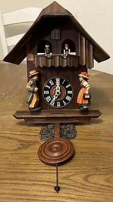 Germany Edelweiss Swiss Switzerland Cuckoo Clock Thorens Untested • £104.48