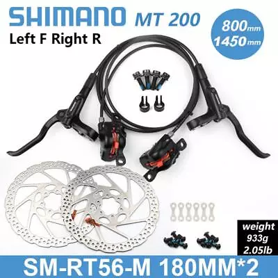 SHIMANO Altus BR-BL- MT200 Hydraulic Disc Brake Set Bicycle MTB Front Rear OEM • $28.99