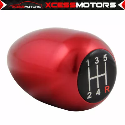 Fits VW M10X1.5MM MT Manual Transmission 5 Speed Red T-R Gear Shift Knob • $7.99