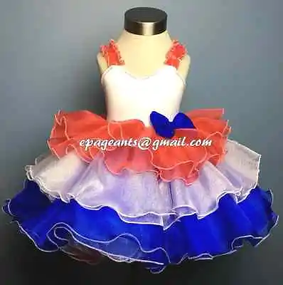 $129 • Buy National Pageant Dress Shell / Patriotic Wear / 4th Of July Wear