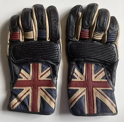 GENUINE Triumph Motorcycles Union Flag XXL Leather Gloves NEW • $87.11