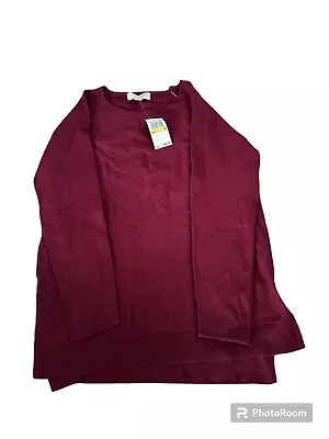 Michael Kors Sweater Women’s Size Medium NWT MSRP $89.50 Dark Ruby Red #536 • $22.98