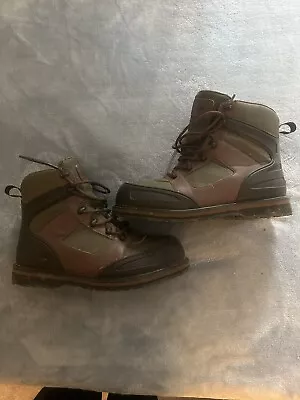 L.l.bean Wading Boots Mens Size 10 Wide Traction Studs On Soul 293469 • $55