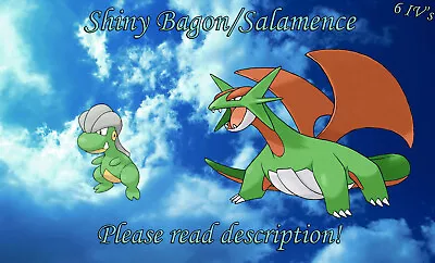 $2.99 • Buy Shiny Bagon/Salamence 6IV - Pokemon X/Y OR/AS S/M US/UM Sword/Shield