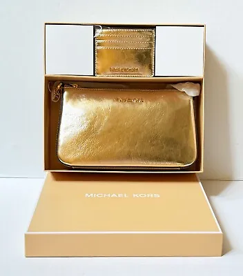 Michael Kors Giftable Jet Set Chain Crossbody Bag + Card Case Wallet In Gift Box • $75.80