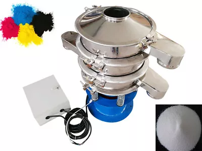 Electric Stainless Vibration Sieve Machine W/Protection Cap 20&100 Mesh Screen • $1315.75