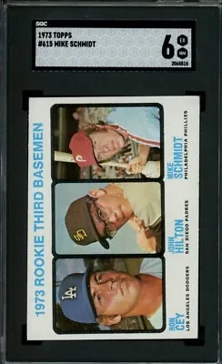1973 Topps Baseball #615 Mike Schmidt Rc Rookie  - Sgc  6 High # (sloth55) • $349.95
