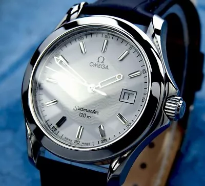 Excellent OMEGA Seamaster 120 Steel White Two Tone Dial Men Quartz • $950