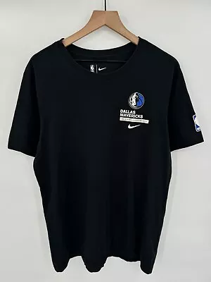 Nike Dallas Mavericks NBA T-Shirt Short Sleeve Dri-Fit Black Men's Size Large • $19.54