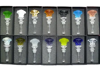 Rosenthal Versace Glass Crystal Wine Bottle Stopper Collection All NEW & Boxed • $740.51