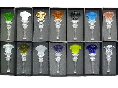 Rosenthal Versace Glass Wine Bottle Stoppers 14 Collection All Brand New & Boxed • $739.79